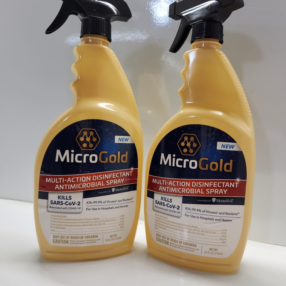 Multi-Action Disinfectant & Antimicrobial  Spray MICROGOLD 2 COUNT 48oz